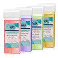 Wax Roller Kit, 4 Pcs Wax Cartridge Refills, Roll On Waxing for Coarse/Fine Hair Removal, Roller Waxing Kit for Women & Men Sensitive Skin, Hair Removal for Body Hair, Legs Arms at Home Kit