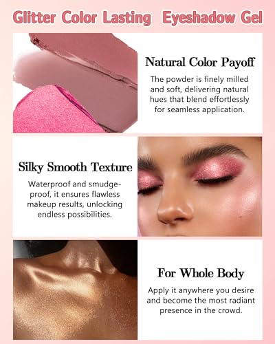 Gold Champagne Shimmer Cream Eyeshadow - Highly Pigmented