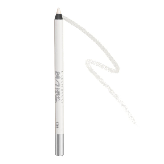 URBAN DECAY 24/7 Glide-On Waterproof Eyeliner Pencil (Yeyo - White Metallic), Smudge-Proof, Transfer-proof, Long-lasting Colored Eye Liners, Hydrating Vitamin E, Cruelty-free - 0.04 oz