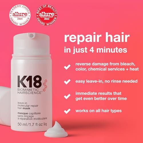 K18 Leave-In Molecular Repair Hair Mask - 4 Minute Treatment