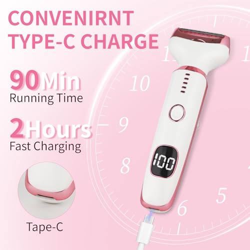 4-in-1 Electric Razor for Women & Men - Rechargeable Hair Removal Kit