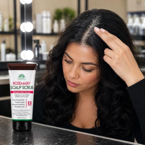 OKAY Rosemary Scalp Scrub with Biotin - 6 oz