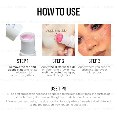 Blue Chunky Glitter Stick for Face & Body