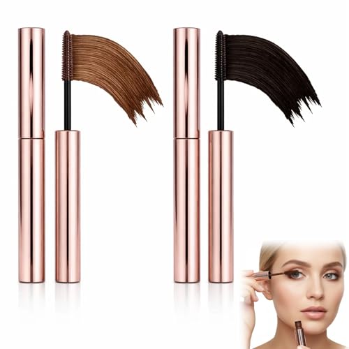 Iron Wand Mascara Duo - Black & Brown Tubing (2 Pack)