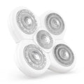 Freebird FlexSeries BodySmooth Rotary Blade Refill for Women - Gentle Shave for Sensitive Skin, 5 Contouring Heads, Mess-Free Cleanup