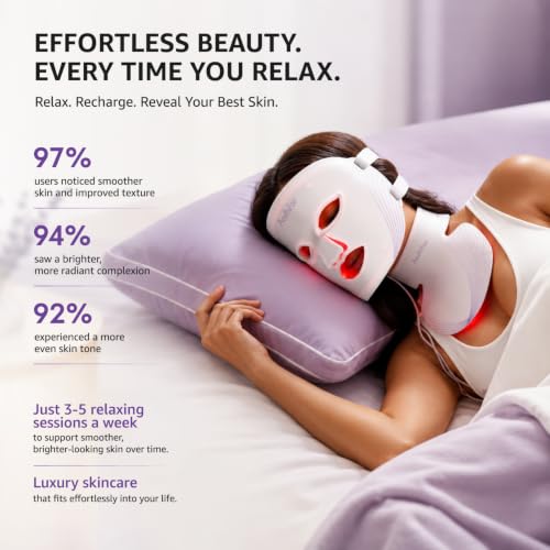 Aesthifae Red Light Therapy Mask - 468 LED Face, Neck & Chest