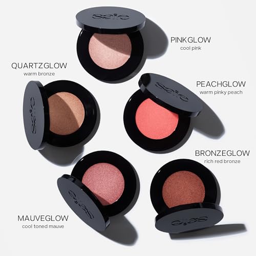 Saie Glow Sculpt Multi-Use Cream Highlighting Blush - Lightweight, Moisturizing Face Makeup Formula With Hyaluronic Acid + Micropearl for a Radiant, Lifted Glow - Peachglow (.02 oz)