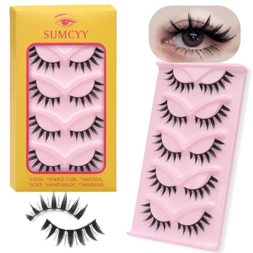 5 Pairs Anime Manga False Eyelashes - Dramatic Volume & Curl