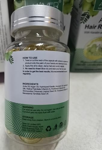 PEDSCBG Amla Oil Capsules for Hair 40p - Cold Pressed, Rich in Antioxidants and Vitamins E A C B, Repairs and Strengthens Hair, Leaves Hair Hydrated, Smooth, Voluminous and Shiny (Amla)