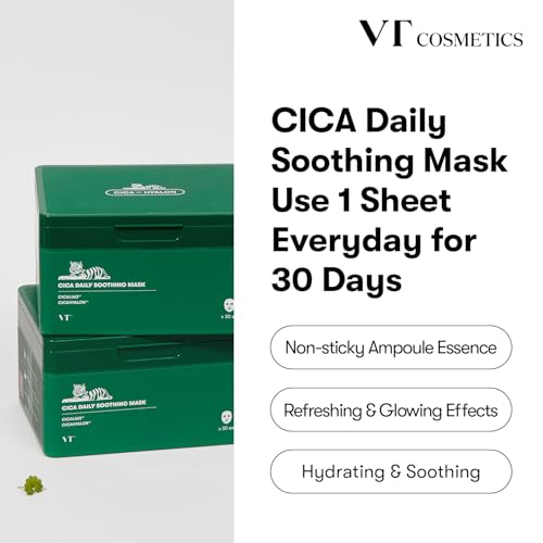 VT COSMETICS Bundle Reedle Shot 100 (1.69 oz. / 50ml) and Daily Soothing Mask (30pcs)