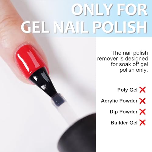 HiLemon Gel Nail Polish Remover Kit with Cuticle Oil & 4-Way File - 15ml