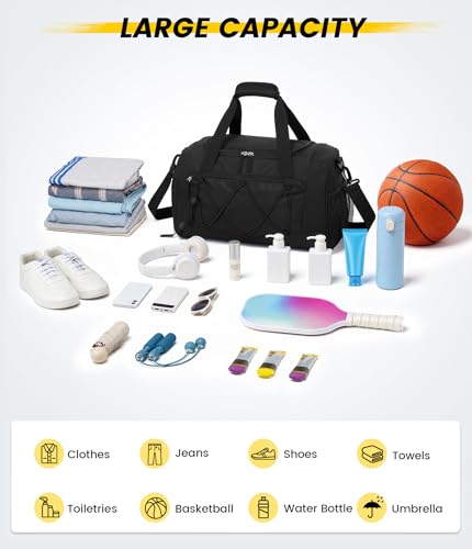 Vorspack Gym Bag 18" Duffle Bag with Shoe Compartment