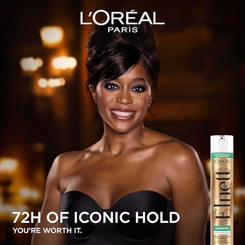 L'Oreal Elnett Unscented Hairspray 2.2 oz - 72-Hour Hold