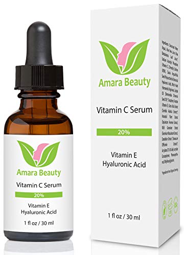 Vitamin C Serum for Face 20% with Hyaluronic Acid & Vitamin E, 1 fl. oz.