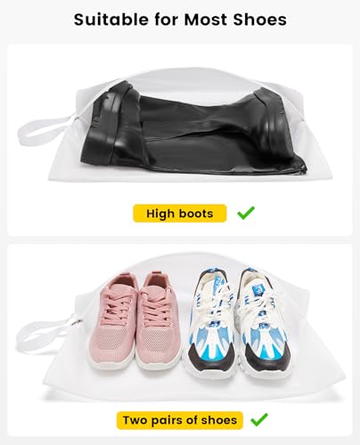 Vorspack Shoe Bags for Travel - 2 Pack Extra Large Transparent