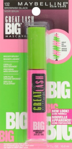 MAYBELLINE NEW YORK Great Lash Big Washable Mascara, Brownish Black 132, 0.34 Fluid Ounce