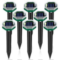 Jahy2Tech Solar Ultrasonic Mole & Gopher Repellent Stakes Outdoor Pest Deterrent