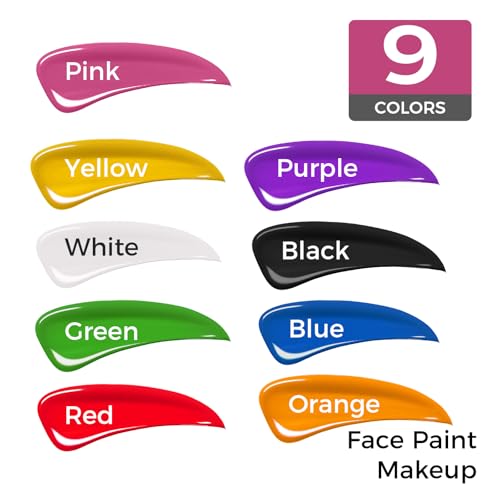 Black Face Paint Cream - Water Based Halloween Makeup
