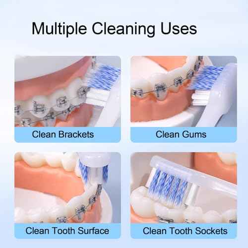 6PCS U-Shaped Orthodontic Toothbrush and 6PCS Interdental Brush,Soft Bristles Braces Toothbrush for Adults