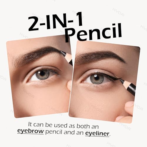 Ownest 12 Pcs Dark Brown Eyebrow Pencil Waterproof