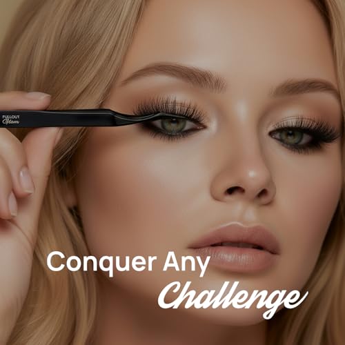 Full Out Glam LashMate Lash Applicator Tool - Precision Eyelash Tweezers for Magnetic Eylashes, Clusters, and Extensions - Soft-Touch Tips, Liner-Safe, Pinch-Free