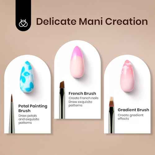 Beetles Nail Art Brushes Set, 6 PCS Multifunctional Nail Brushes for Nail Art Wooden Liner Brush Nail Drawing Pen Nail Art Tools with Nail Brush Holder&Palette for Nail Art Design