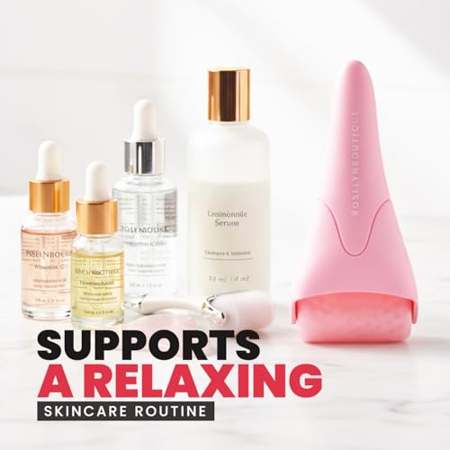 Ice Roller & Gua Sha Facial Tool Set - Face Massager for Wrinkles & Puffiness