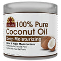 OKAY 100% Pure Coconut Oil for Hair & Skin - Coconut Oil for Women & Men, Perfect for Hair & body, Natural Massage Oil & Moisturizer - 6 fl oz Jar (Pack of 1)
