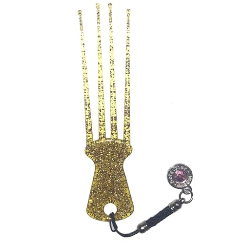 Weave Scratcher Golden Scalp Massager & Head Scratcher for Weaves, Braids & Wigs