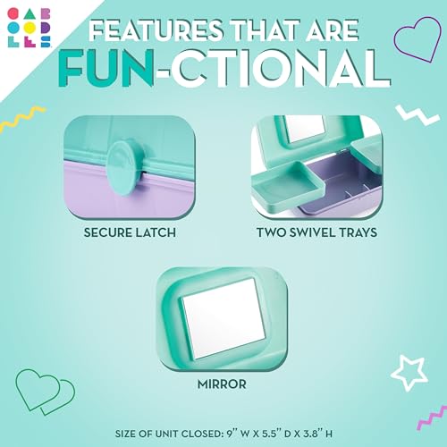 Caboodles Pretty in Petite Makeup Box - Seafoam & Lavender