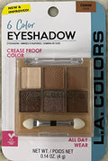 L.A. COLORS 6-Color Eyeshadow Palette - Haute