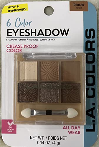 L.A. Colors 6-Color Eyeshadow Palette | Metallic Lucky