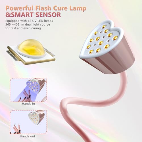 BETE Mini UV Nail Lamp - 30W Cordless Gooseneck Nail Dryer