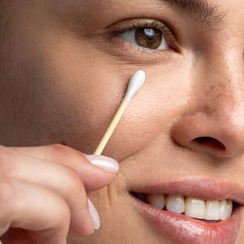 Cliganic Organic Cotton Swabs 500 Count | Natural & Chlorine-Free