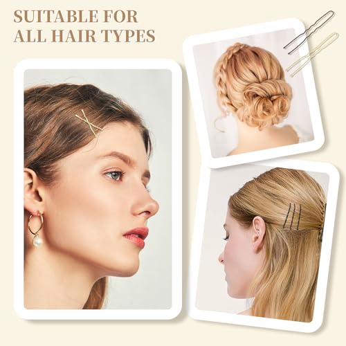 200 Pcs Wave-Shaped Bobby Pins for Women - Durable Hair Accessories