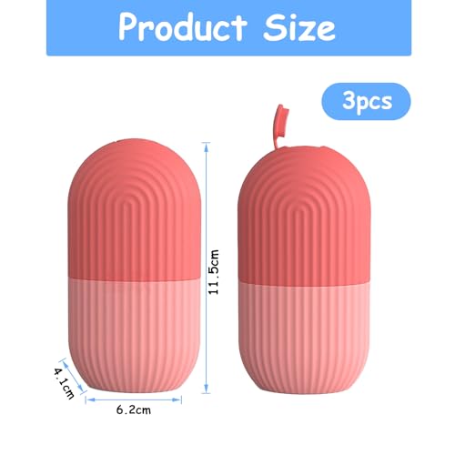 Ice Roller for Face 3-Pack | Cooling Depuffer & Neck Massager