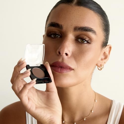 Palladio Brow Powder for Eyebrows, Soft and Natural Eyebrow Powder with Jojoba Oil & Shea Butter, Helps Enhance & Define Brows, Compact Size for Purse or Travel, Includes Applicator Brush, Taupe