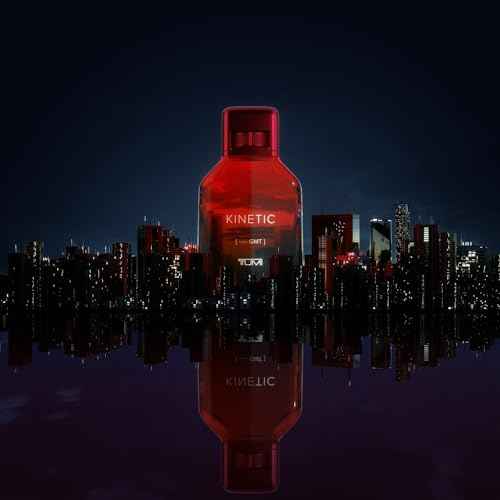TUMI KINETIC [--:-- GMT] - Spicy Cologne for Men with Smoky & Woody Notes - 3.4 oz & 1.0 oz Eau de Parfum, 6.7 oz Body Wash