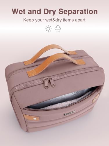 COOSKY Women's Waterproof Hanging Toiletry Bag - Large Travel Organizer