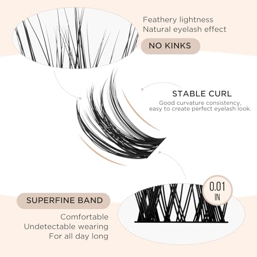 PopUp Cluster Lashes 144 Pcs DIY Eyelash Extensions
