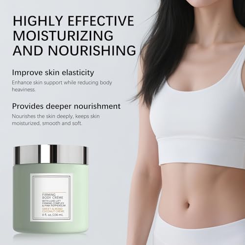 Champagne Lift Firming Body Creme,Anti-Aging Skin Tightening,Champagne Beaute Lift Firming Body Cr?me,Deep Hydration & Smoothing Skin On Arms & Legsbody Body Creme Green,Sweet Almond
