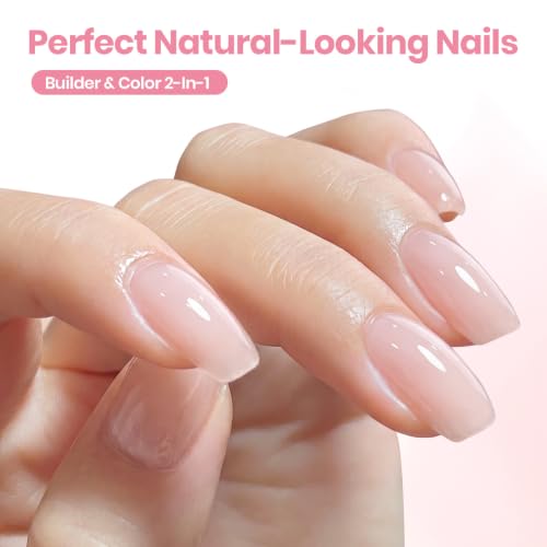 Beetles TPO-Free 8-in-1 Builder Gel for Nails with Brush - Nude Pink