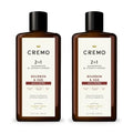 Cremo Bourbon & Oak Barber Grade 2-in-1 Shampoo & Conditioner, 16 Fl Oz (2-Pack) - A Sophisticated Blend of Distiller¡¯s Spice, Fine Bourbon and White Oak