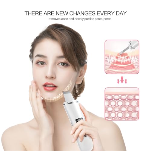 Face Scrubber Skin Spatula, 4-Mode Blackhead Remover & Pore Extractor