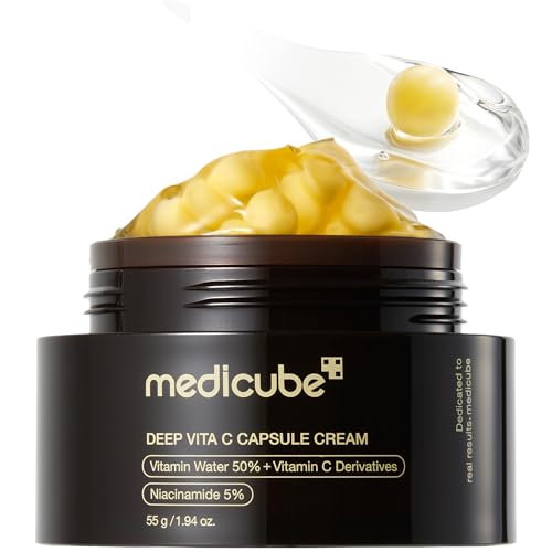 Medicube Capsule Cream with Vitamin C - Liposome Golden Capsule, 1.94 oz
