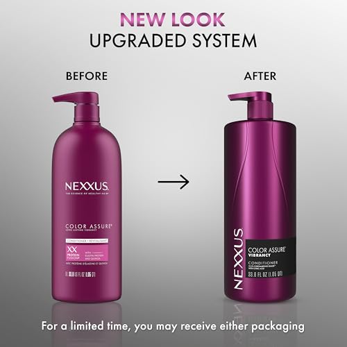 Nexxus Color Assure Conditioner with ProteinFusion, For Color Treated Hair, 33.8 oz
