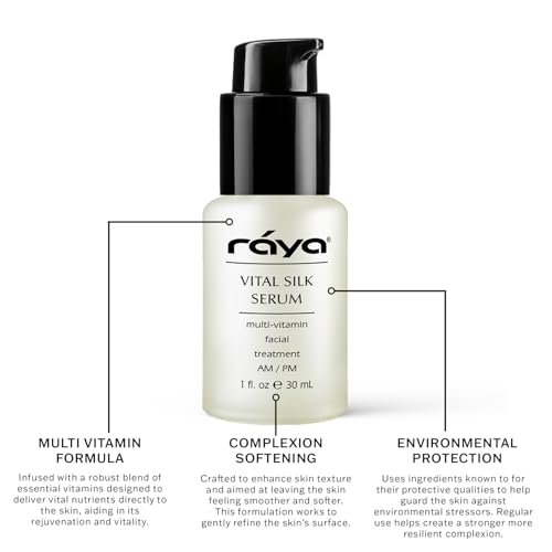 RAYA Vital Silk Serum (509) | Multi-Vitamin Facial Treatment for All Non-Sensitive Skin Beginning to show signs of Age | Softens and Smooths Complexion | Protects From Environmental Damage
