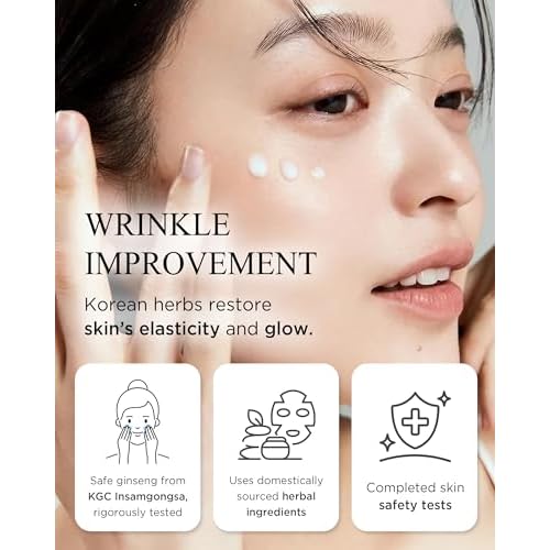 Bon Yeon Jin Red Ginseng Eye Cream Duo Set (2 Pack, Total 60 mL) ? Korean Under-Eye Care | Helps Reduce the Look of Dark Circles & Fine Lines | Ceramide + Shea Butter