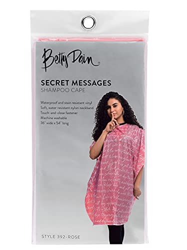 Betty Dain Waterproof Hair Stylist Shampoo Cape, 36x54 inches