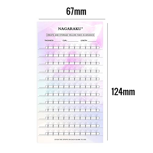 Eyelash Extension Storage Card with Tape - 20 Sheets